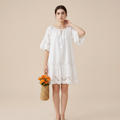 Lace Solid Color Dress