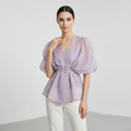 V-neck Fitted Shirt