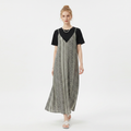 Faux Two-piece Patchwork Dress