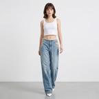Star-patterned Cutout Jeans