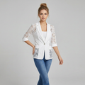 Lace-trimmed Suit Jacket