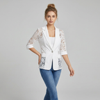 Lace-trimmed Suit Jacket