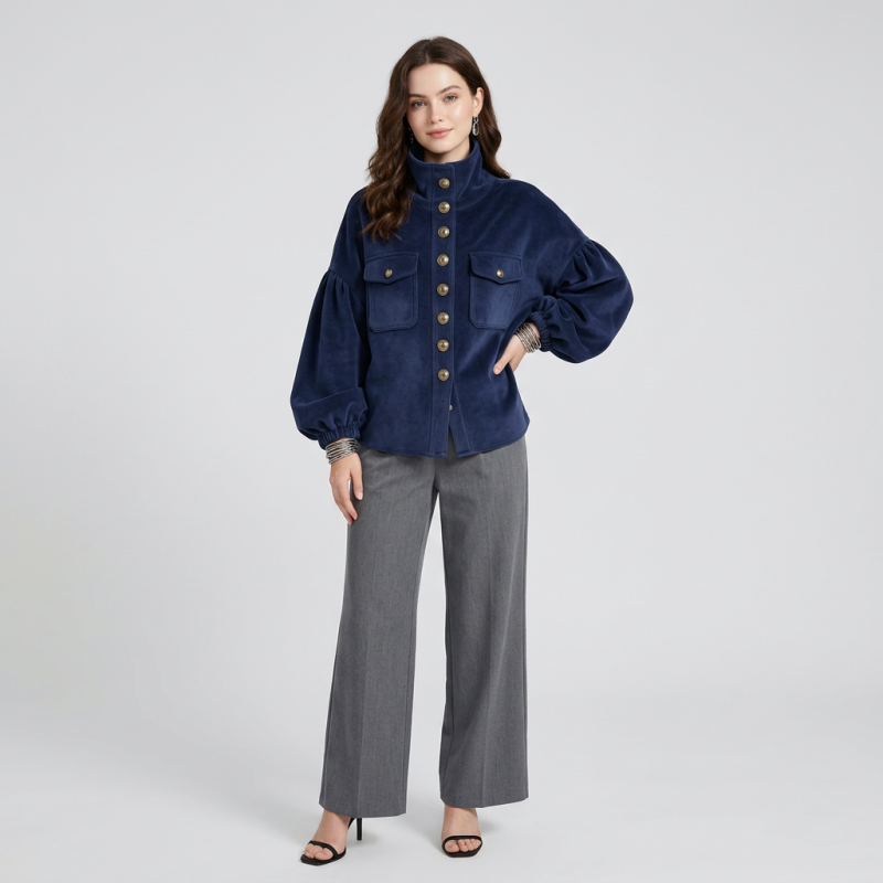 Stylish Stand-up Collar Coat