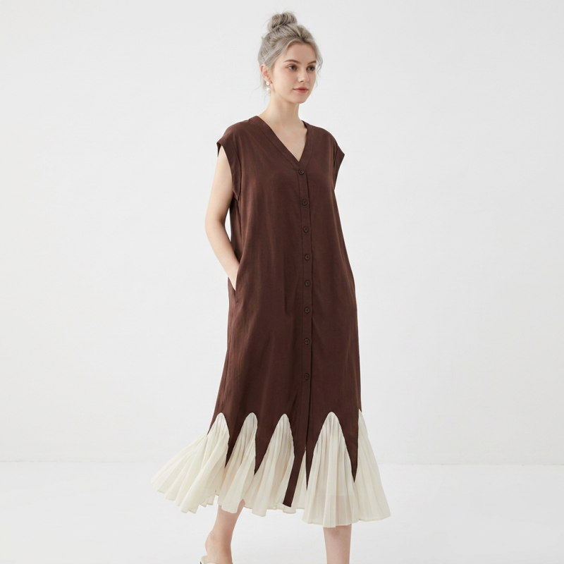 Retro Patchwork Dress