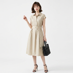 French-style Shirt Dress