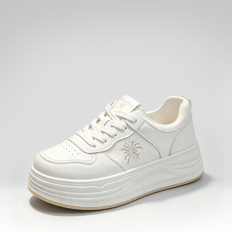Platform Casual White Sneakers