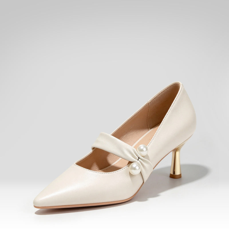 High-end Pearl Wedding Shoes