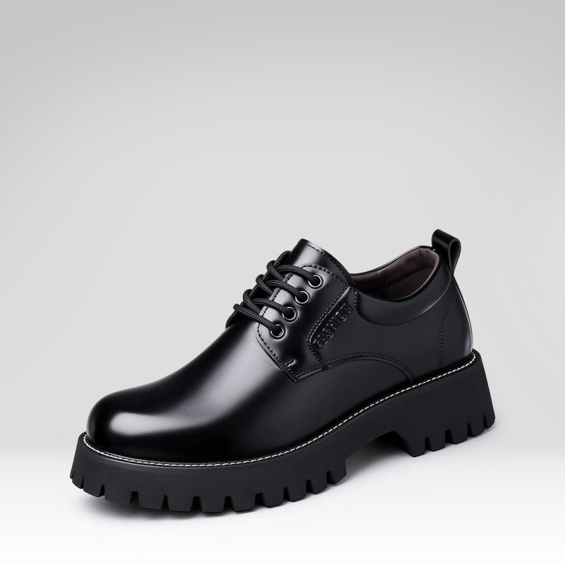 Thick-soled Non-slip Leather Shoes