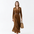 Elegant Fitted Shirt Dress