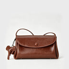 Oil-waxed Leather Crossbody Bag
