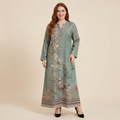 Exotic Ethnic Long-sleeved Dress