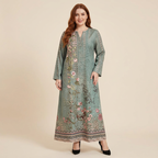 Exotic Ethnic Long-sleeved Dress