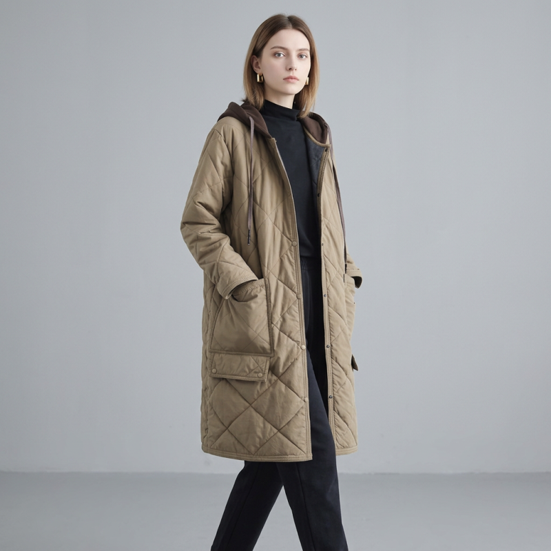 Diamond Pattern Casual Cotton Jacket
