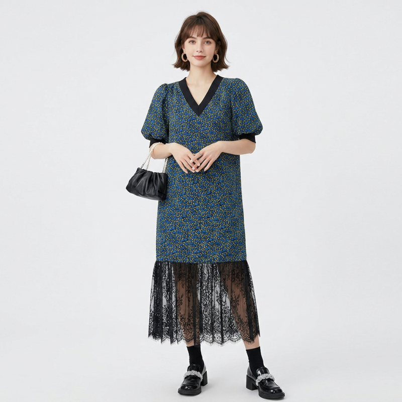 Lace Patchwork Dress