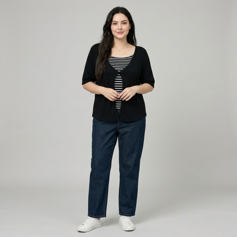 Faux Two-piece T-shirt