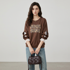 Patchwork Faux Two-piece Sweatshirt