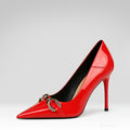 Patent Leather Pointed High Heels