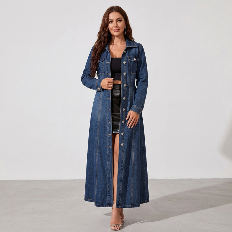 Denim Cardigan Dress