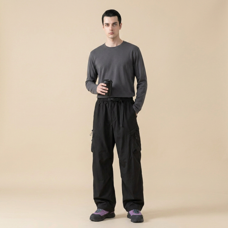 Loose-fitting Multi-pocket Cargo Pants
