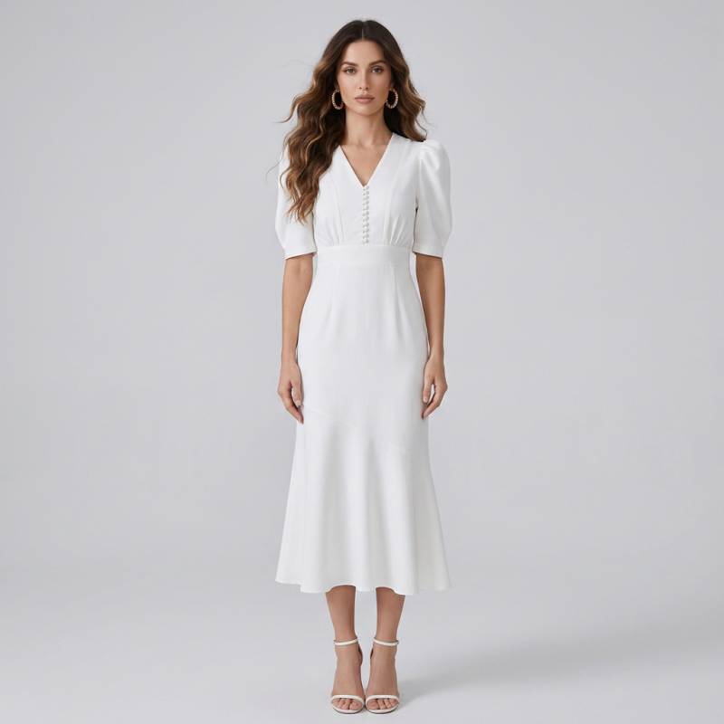 Stylish And Elegant Fishtail Maxi Dress