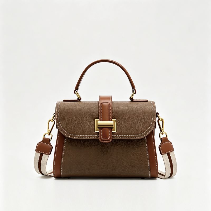 Luxury Color-blocked Handbag