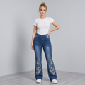 Elegant Embroidered Jeans