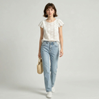 Openwork Lace Shirt