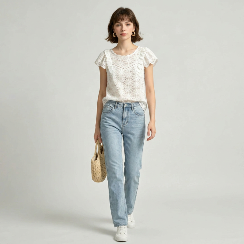 Openwork Lace Shirt