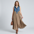 Denim Patchwork Dress