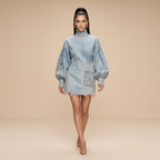 Ripped Denim Dress