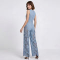 Cutout Denim Jumpsuit