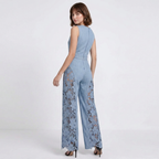 Cutout Denim Jumpsuit