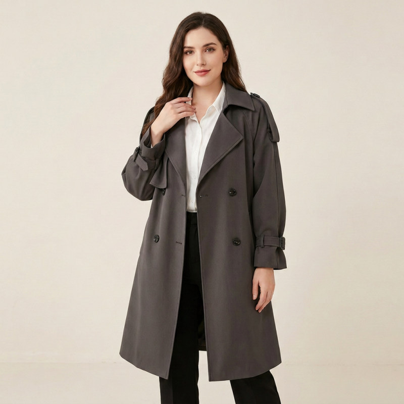 Plus-size Trendy Trench Coats