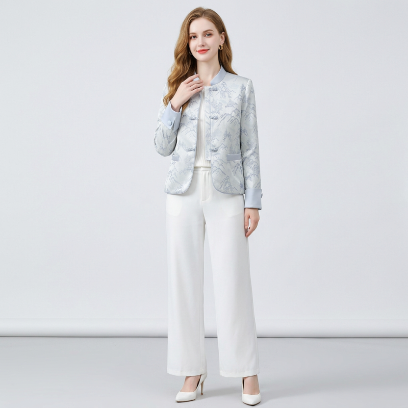 New Chinese Style Jacquard Top