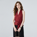 V-neck Tie-up Vest