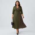 Leopard Print Collared Dress
