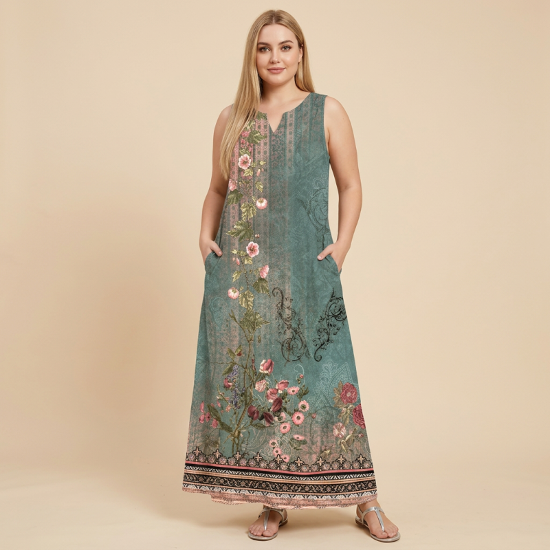 High-end, Slimming, Sleeveless, Full Skirt