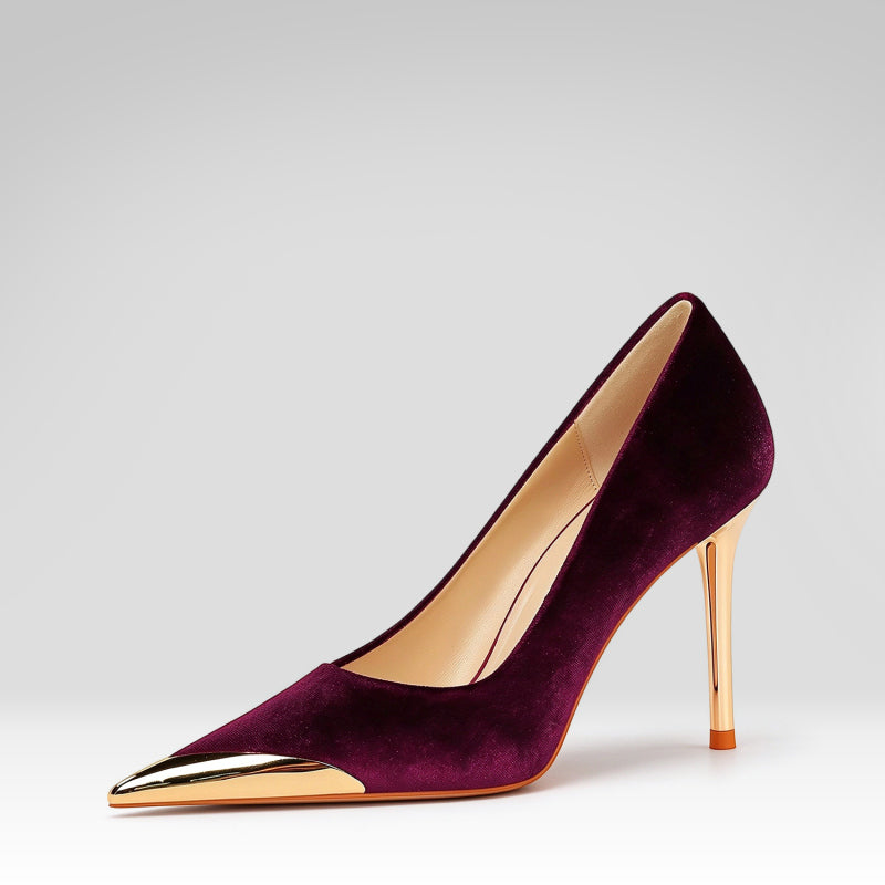 Pointed-toe Suede High Heels