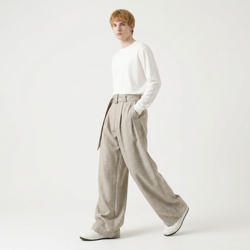 Simple And Elegant Suit Pants
