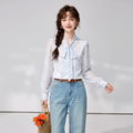 Stylish And Chic Ribbon Shirt