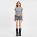 Retro Hot Girl Denim Mini Skirt
