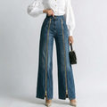 Zipper-decorated Jeans