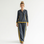 Stylish Color-blocked Suit