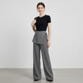 Stylish Butt-flap Suit Pants