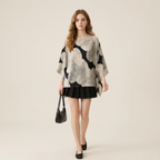 Batwing Sleeve Retro Shirt