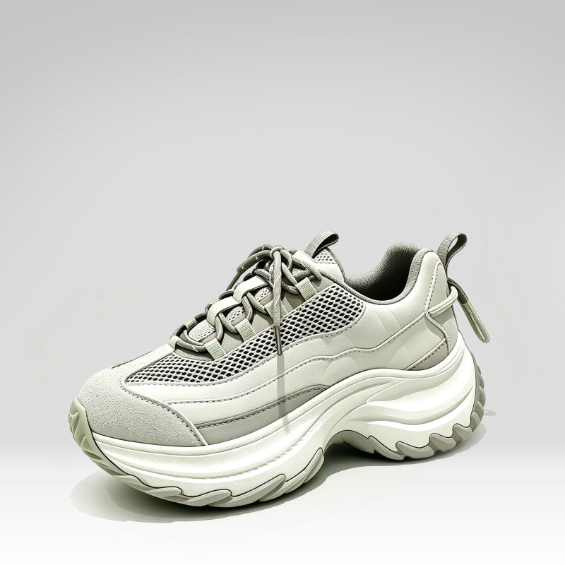Korean Style Color-blocked Chunky Sneakers