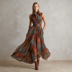 Plaid Fitted Waist Dress