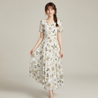 Slimming Floral Maxi Dress