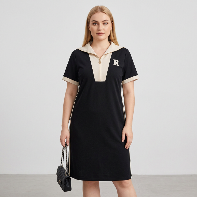 Patchwork Casual Dress