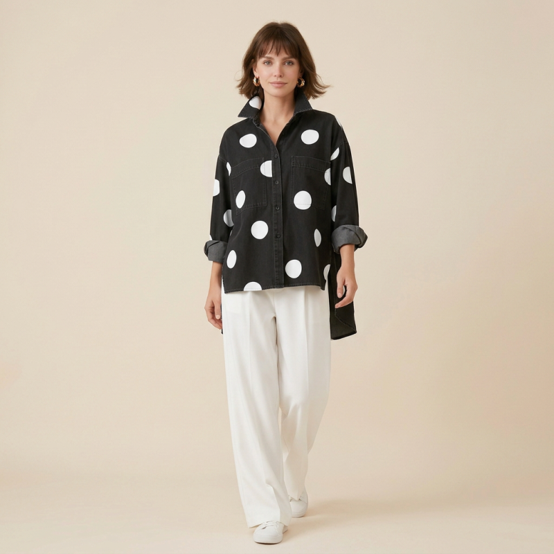 Loose Polka Dot Shirt
